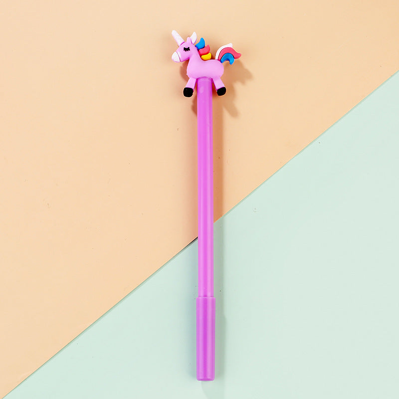 Wholesale Plastic Rainbow Unicorn Gel Pen